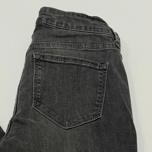 Old Navy Women's Jeans Rockstar Skinny Mid-Rise Slim Fit Gray Dark Wash Size 4R - Picture 3 of 8